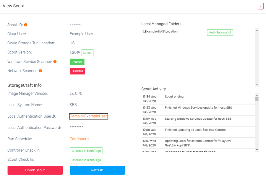 How to Deploy Probax Scout for StorageCraft